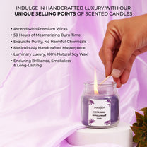 Aromahpure Soy Wax Yankee Jar Candles, 50 Hours Burning Time Guaranteed (Joyful Lavender, Vanilla Fantasy)