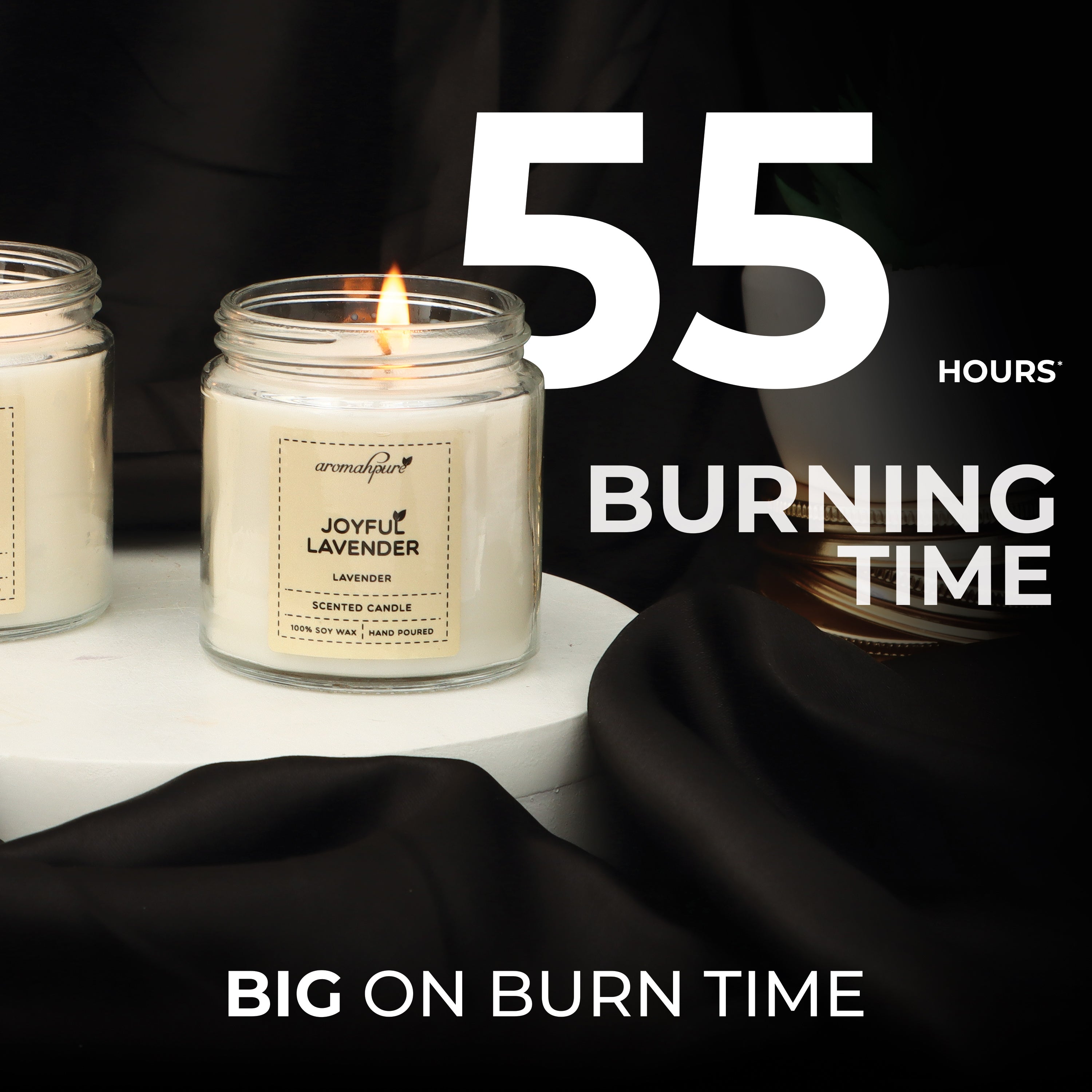 Golden Screw Jar Scented Candles 55 Hours Burning TIme