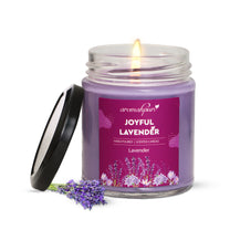 Aromahpure Soy Wax Round Jar Candles, 45 Hours Burning Time Guaranteed (Joyful Lavender)