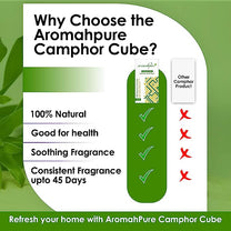 Aromahpure Camphor Cube Air Freshener (Royal Oud + Lemon)