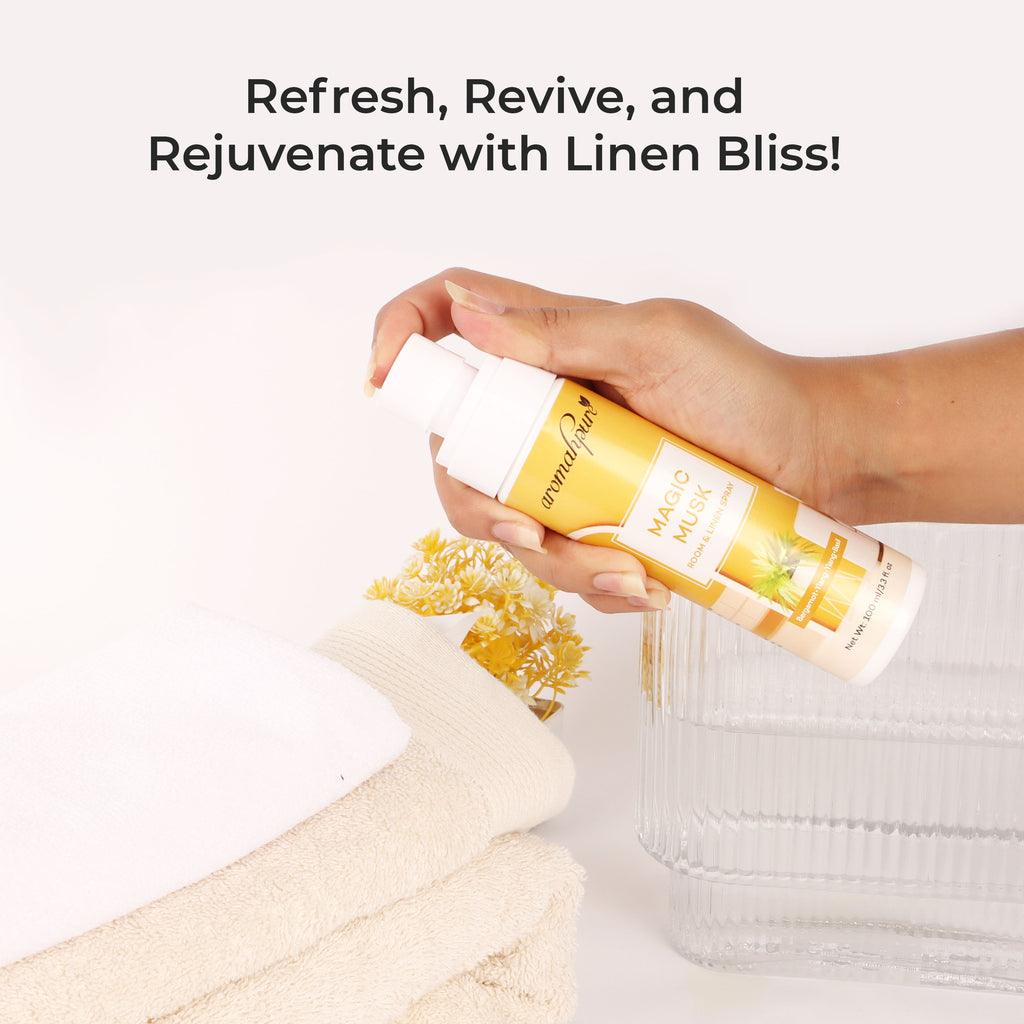 Aromahpure Magic Musk Linen Spray lifestyle