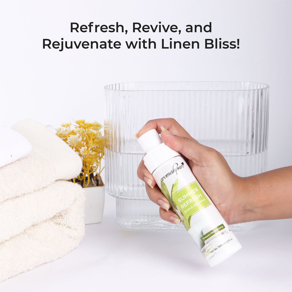 Aromahpure Summer Refresh Linen Spray lifestyle