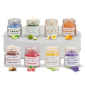 Aromahpure Soy Wax Round Jar Candles Pack of 8 - Assorted Scents
