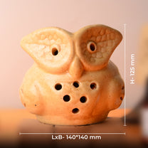 Brown Electric Ceramic Owl Diffuser with 15 ml Fragrance Oil ( White Sandalwood )