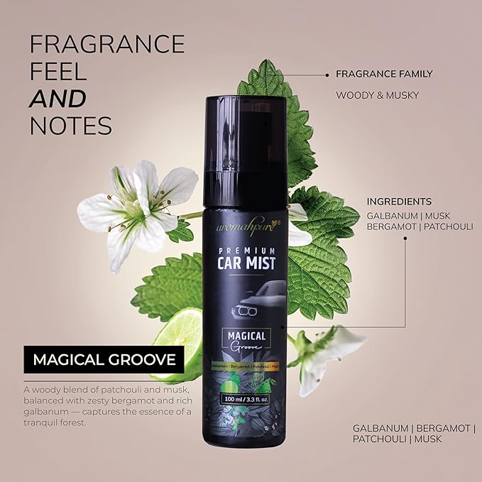 Premium car mist Magical groove fragrance notes