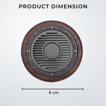 Product dimension walnut wood car air freshener