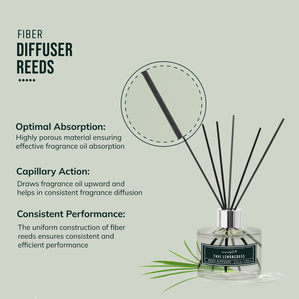 Fiber diffuser sticks with Optimal absorption