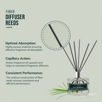Fiber diffuser sticks with Optimal absorption