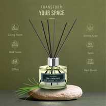 Aromahpure Premium Lemongrass Reed Diffuser 120 ML with 6 Fiber Reed Sticks