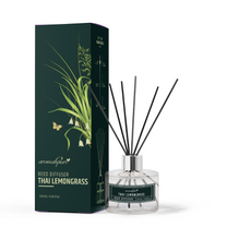 Aromahpure Premium Lemongrass Reed Diffuser 120 ML with 6 Fiber Reed Sticks