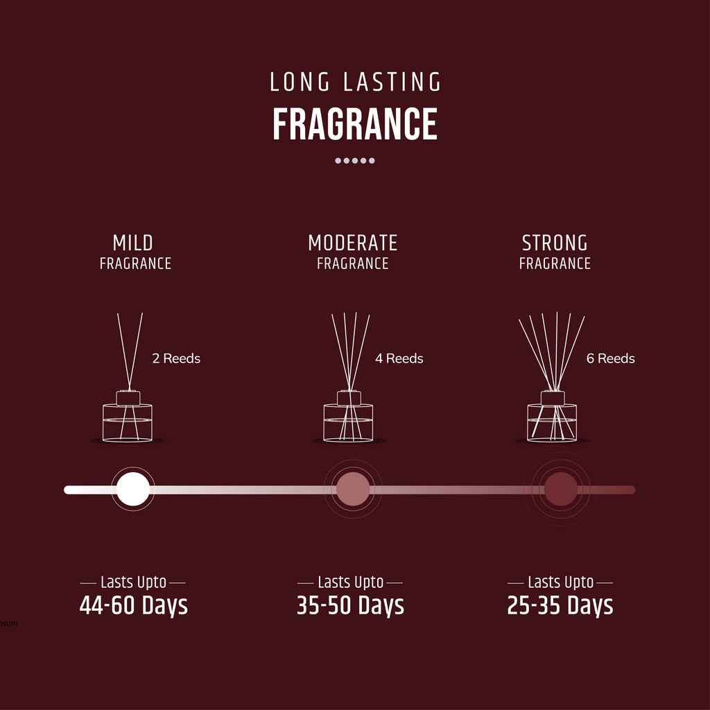 Reed Diffuser with long lasting Fragrance