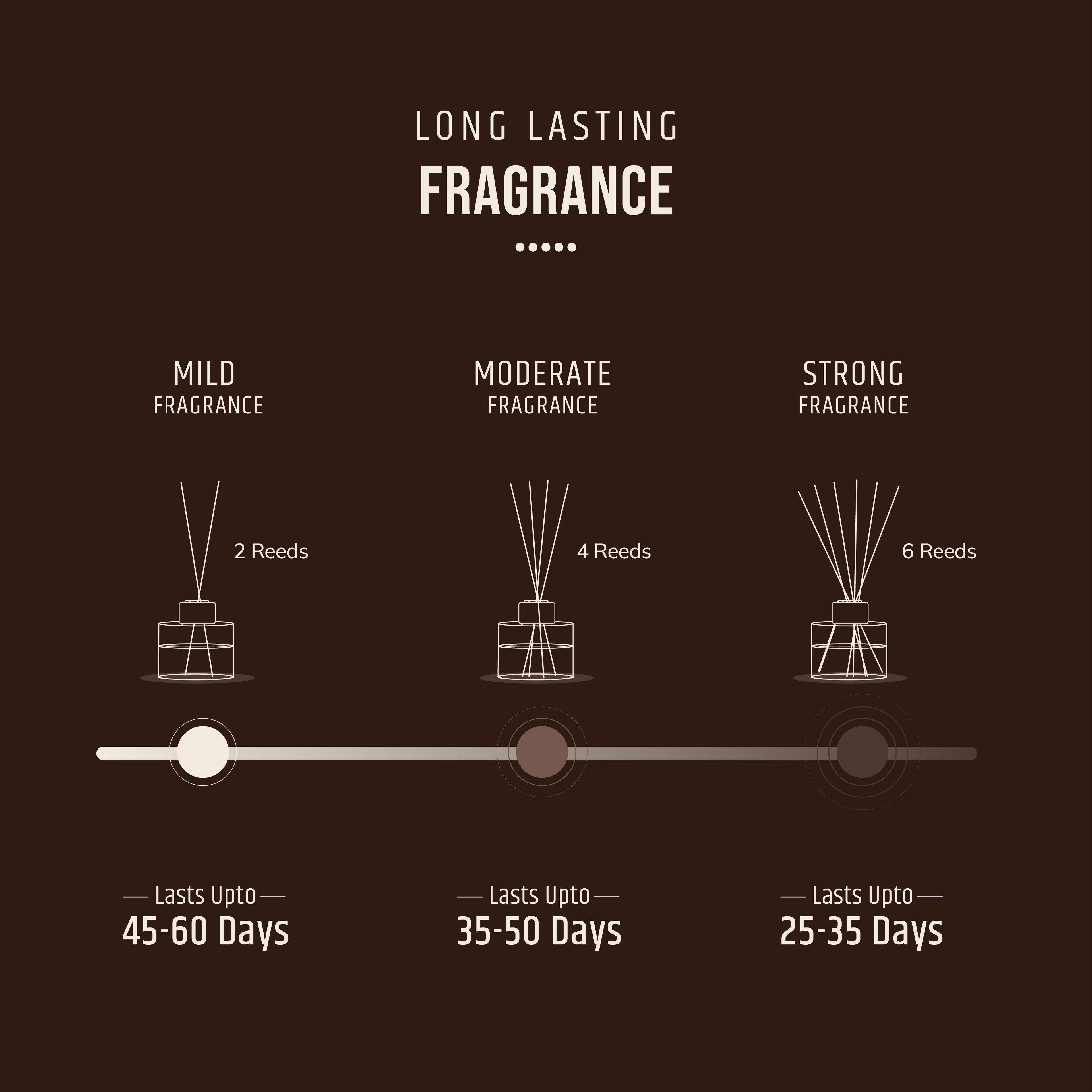 Warm vanilla long lasting fragrance
