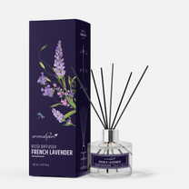 Aromahpure Premium French Lavender Reed Diffuser 120 ML with 6 Fiber Reed Sticks