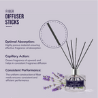 Premium Reed diffuser with fiber reed sticks