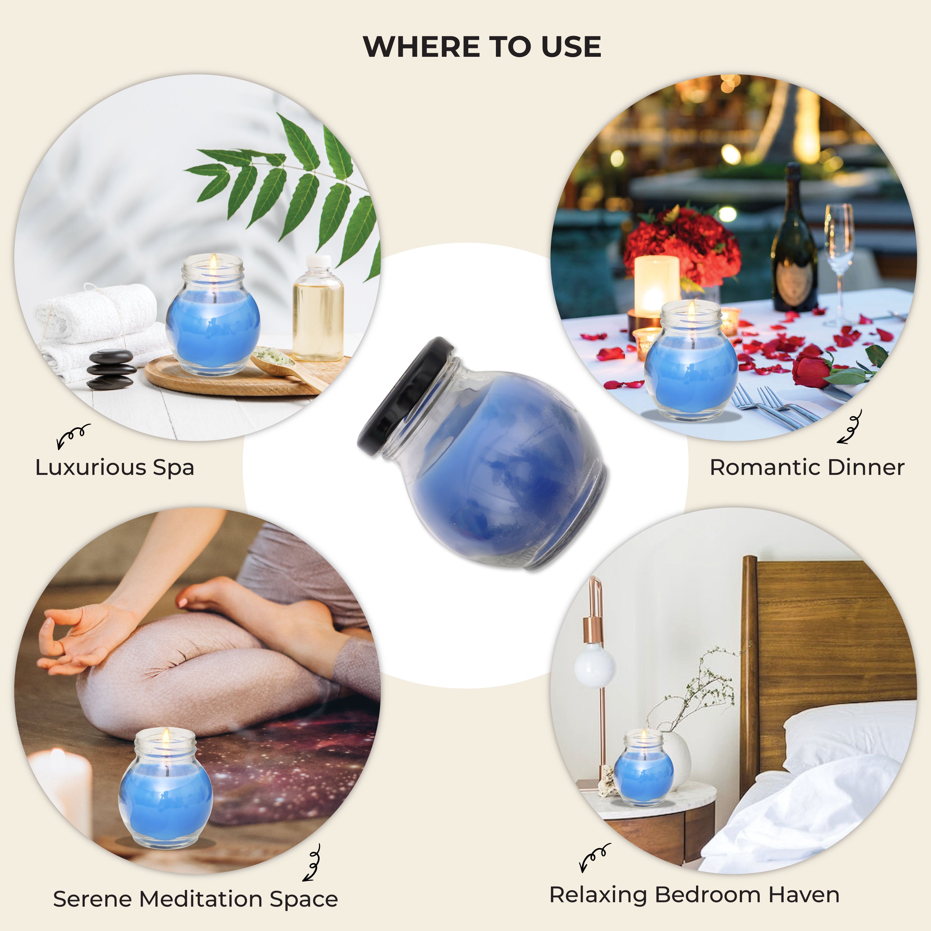 Where to use Matki Glass Jar Candles rosemary
