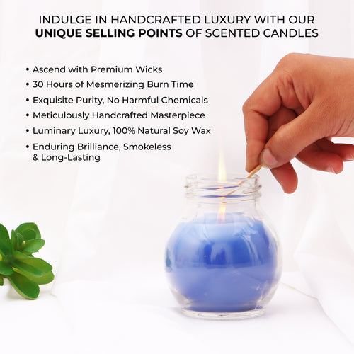 Matki Glass Jar Candles rosemary USP