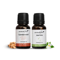 Aromahpure Fragrance Oil (Sandalwood and Jasmine) - 30 ml - Pack of 2