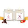 Aromahpure Soy Wax Jar Valentine Day Candles (Choco, Strawberry)