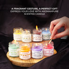 Aromahpure Soy Wax Round Jar Candles Set of 4 Scents