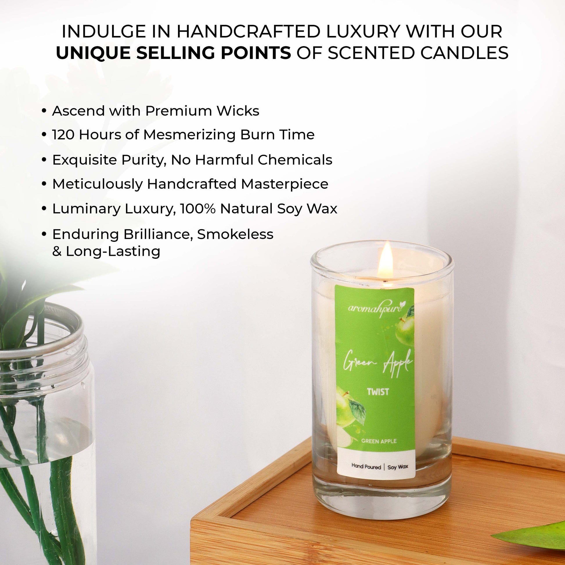 Shot Round Glass Jar Candle Pack of 8 USP