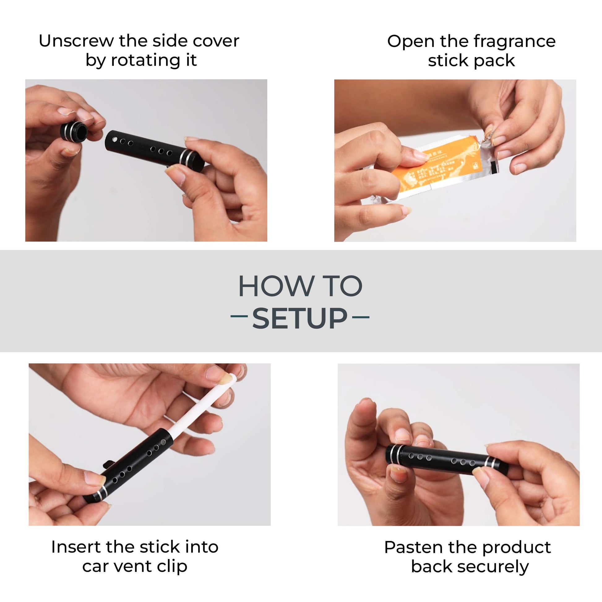 Sleek Car Vent Air Freshener Cologne How to use