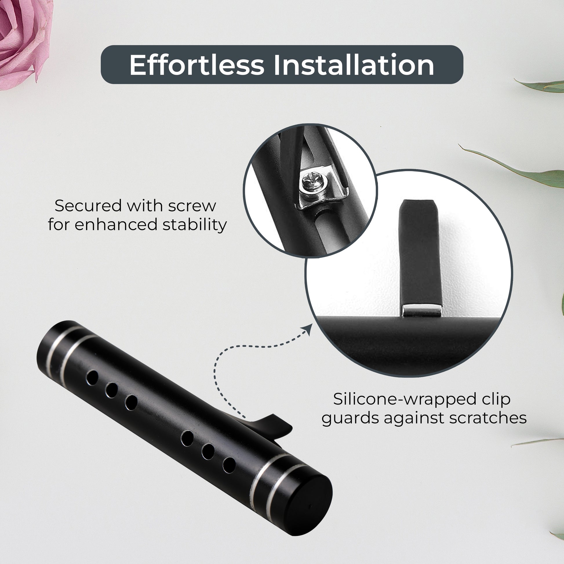 Sleek Car Vent Air Freshener Cologne easy installation