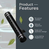 Sleek Car Vent Air Freshener Cologne Features