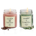  Soy Wax Round Jar coffeee eucalyptus