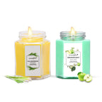 Soy wax hexa jar candle Thai Lemongrass Green Apple