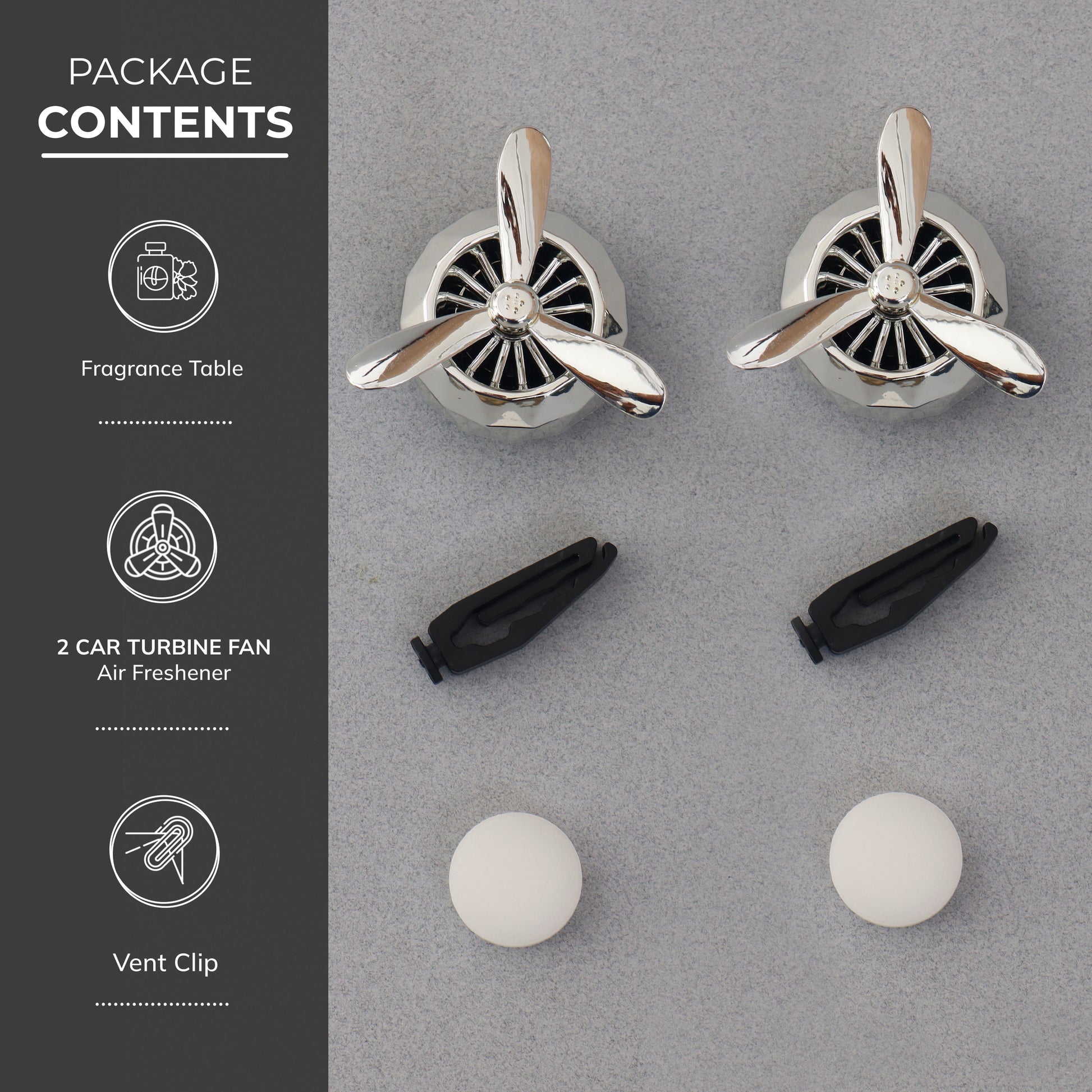 Turbine Car Vent Air Freshener Contents