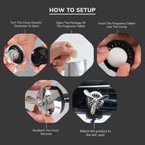 Turbine Car Vent Air Freshener How to Setup