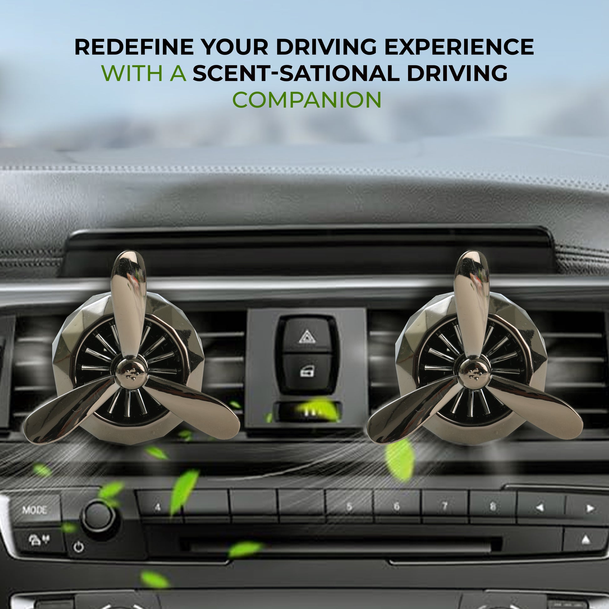 Turbine Vent Car Air Freshener black