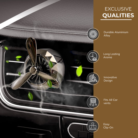 Turbine Vent Car Air Freshener features