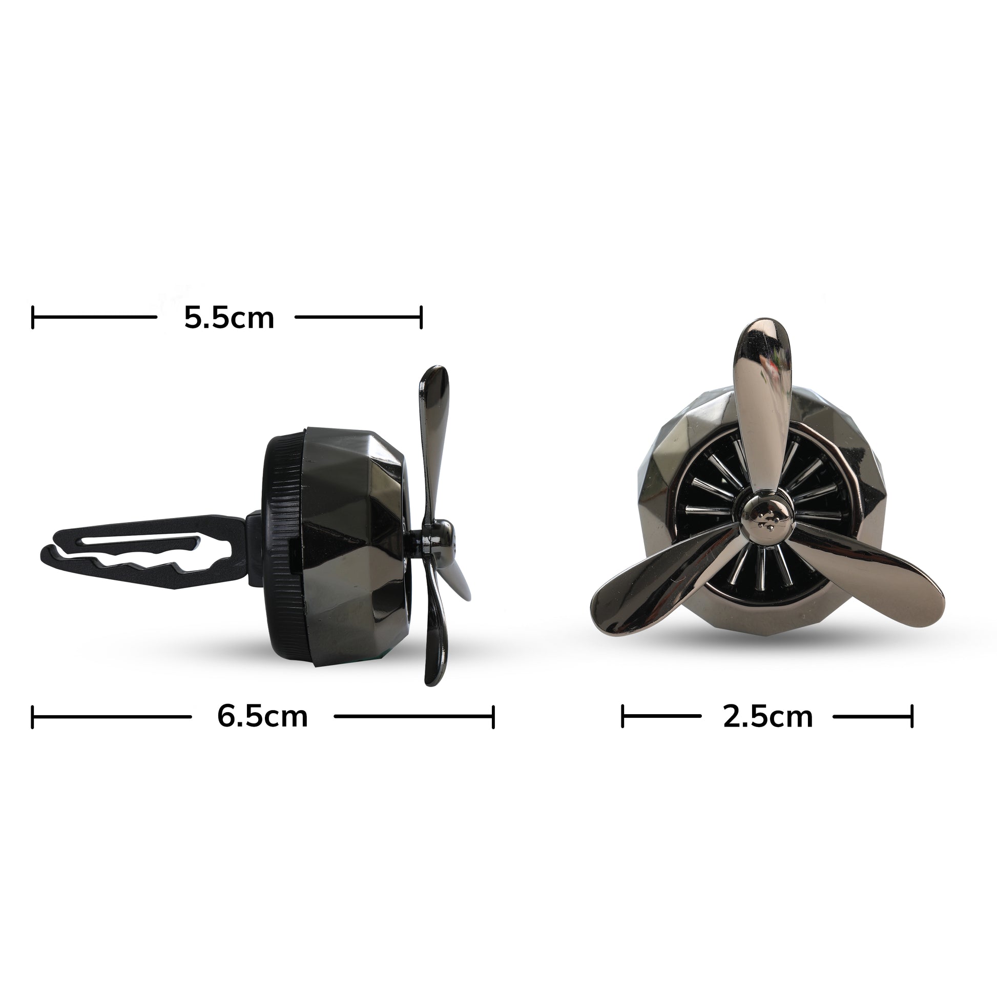 Turbine Vent Car Air Freshener Black Size