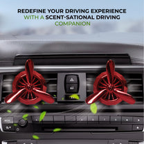 Turbine Vent Car Air Freshener Red