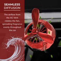 Turbine Vent Car Air Freshener Red