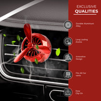 Turbine Vent Car Air Freshener Red key features