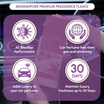 Aromahpure Premium Car Perfume Flakes with Activated Charcoal - Classic (White Tea & Musk)