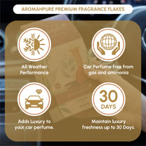 Aromahpure Premium Car Perfume Flakes with Activated Charcoal - Classic (Vanilla)