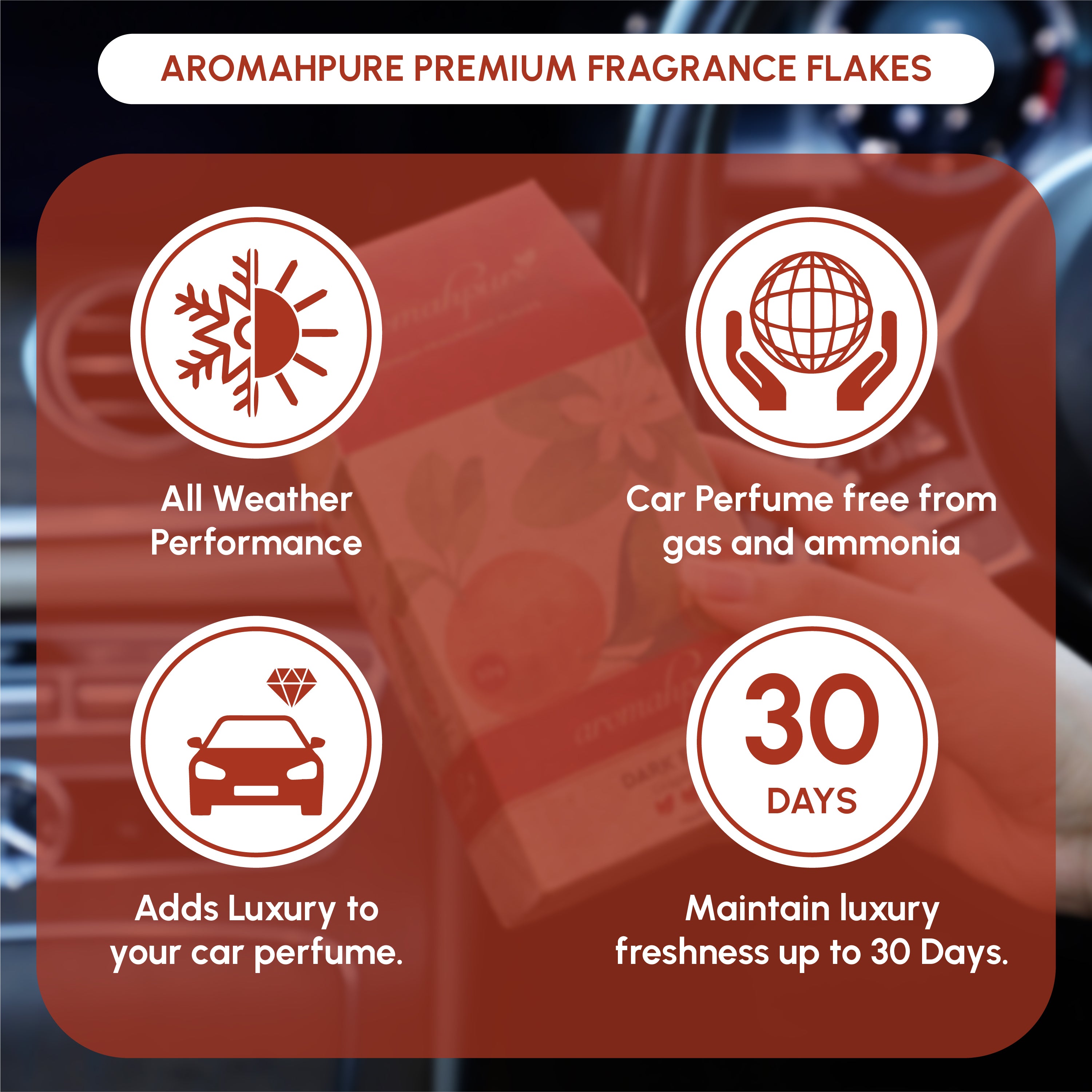 Premium fragrance flakes refreshing