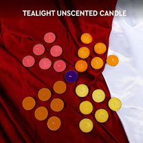 Unscented Tealight Candles 10 g Multicolor