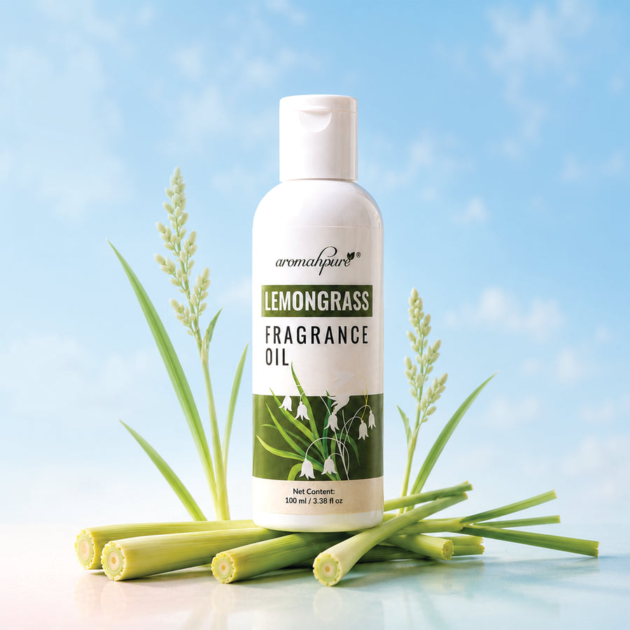 Fragrance Oil - Aroma oil for aroma therapy, diffusers, candles and air fresheners | Lemongrass 100 ml