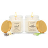 Aromahpure Soy Wax, Golden Screw Jar Candles, 55 Hours Burning Time Gauranteed (Vanilla Fantasy, Thai Lemongrass)