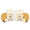 Aromahpure Soy Wax, Golden Screw Jar Candles, 55 Hours Burning Time Gauranteed (Vanilla Fantasy)