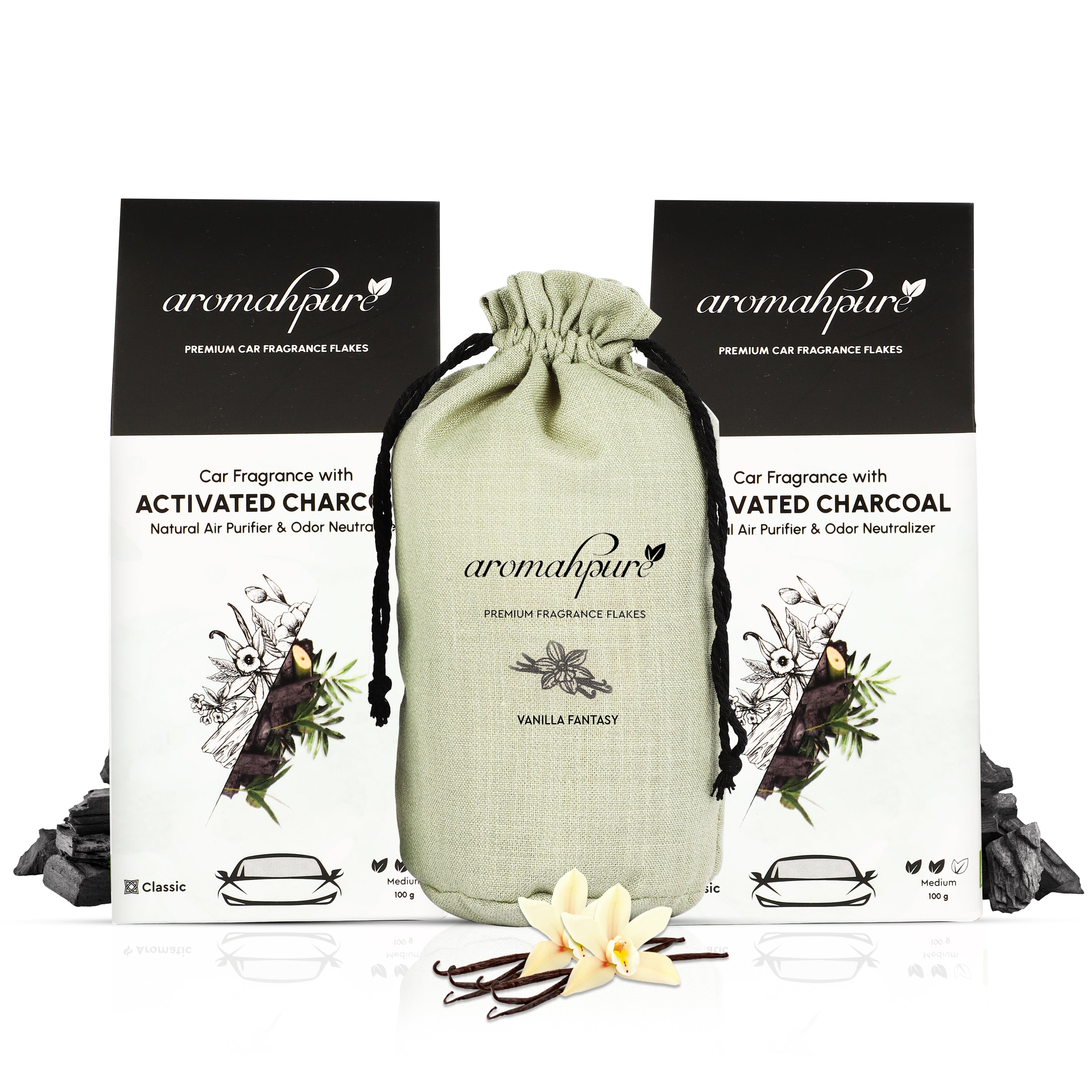 Aromahpure Car Perfume Flakes Vanilla Pack of 2