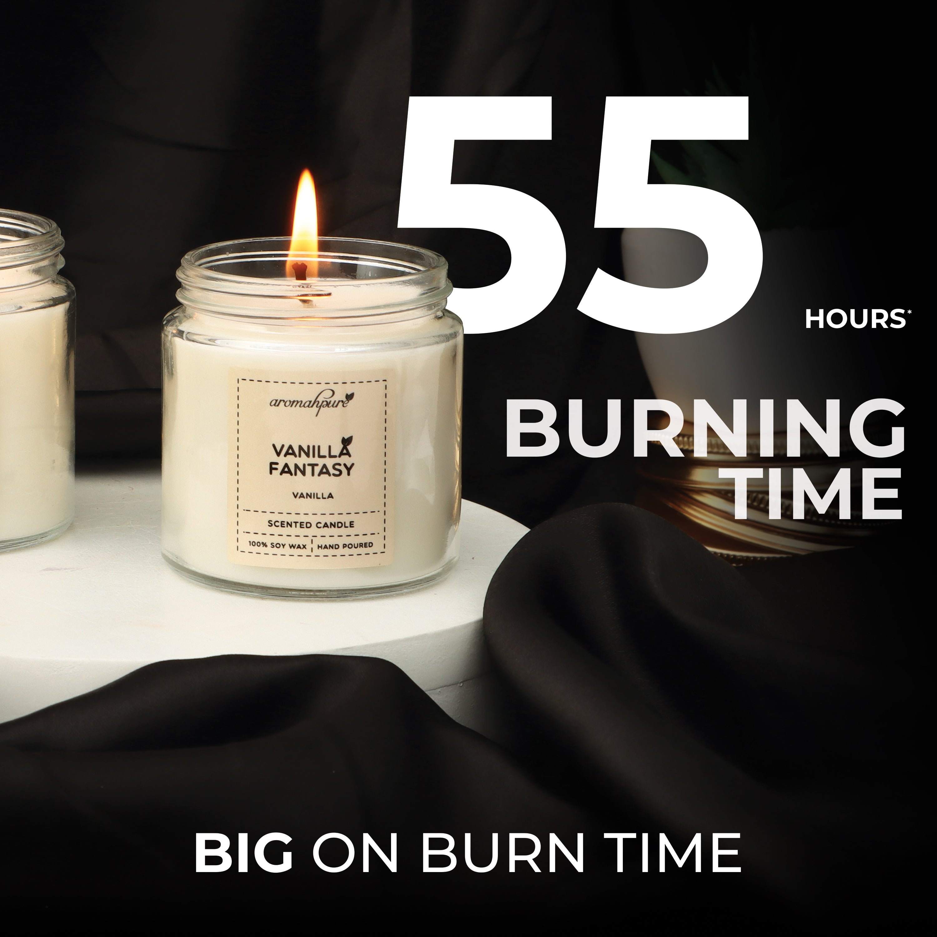 Golden Screw Jar Candles Vanilla 55 Hours burning time