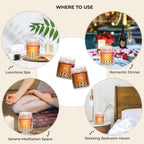 where to use Soy Wax Round Jar scented Candles - Vanilla