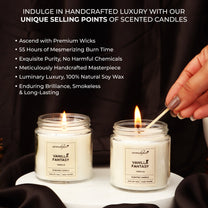 Aromahpure Soy Wax, Golden Screw Jar Candles, 55 Hours Burning Time Gauranteed (Vanilla Fantasy)