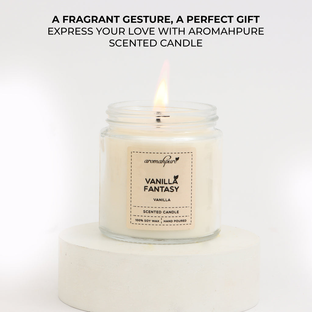 Golden Screw Jar Scented Candles Vanilla Fantasy