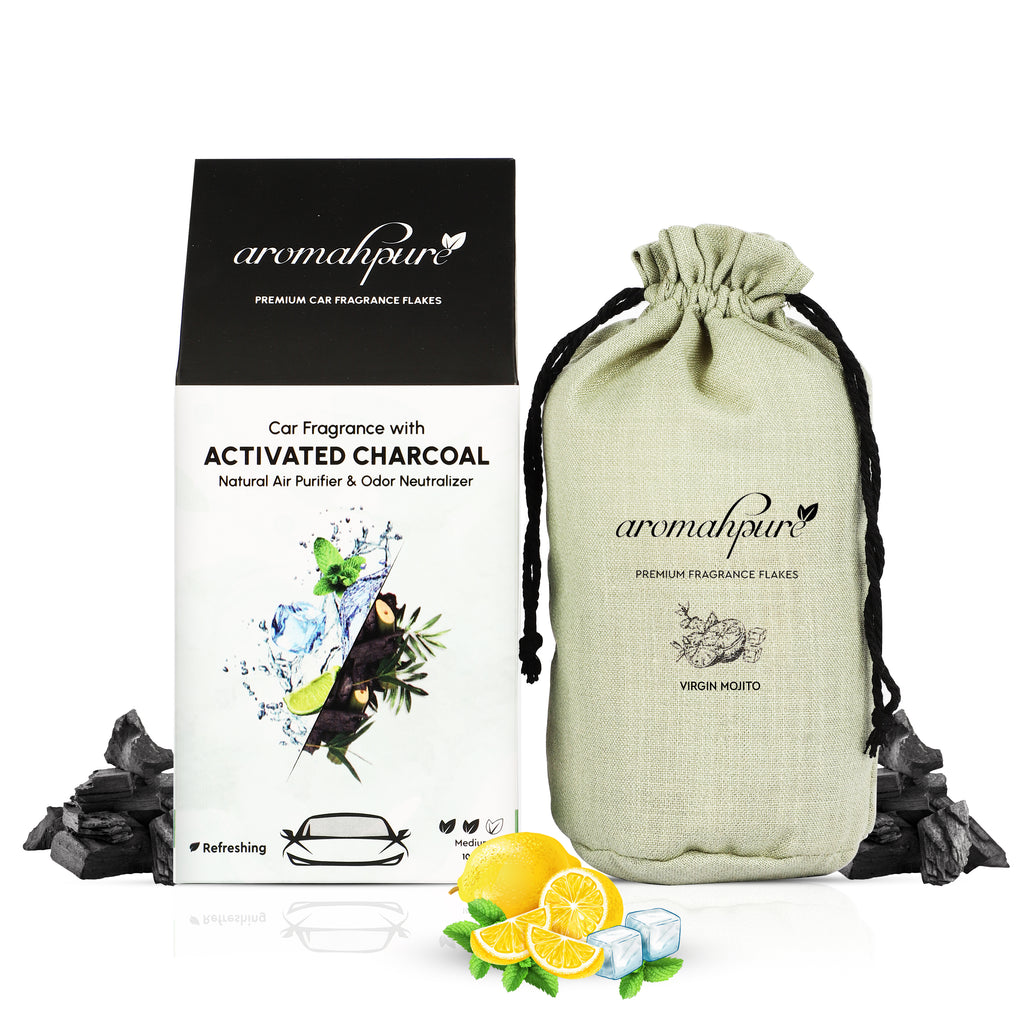 Aromahpure Car Perfume Flakes Mojito Activated Charcoal